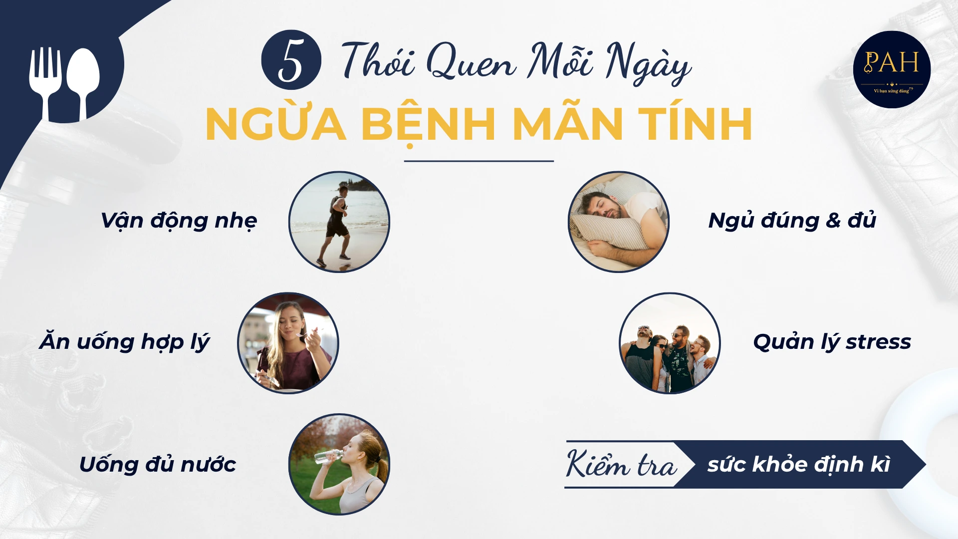 thói quen mỗi ngày phòng ngừa bệnh mãn tính