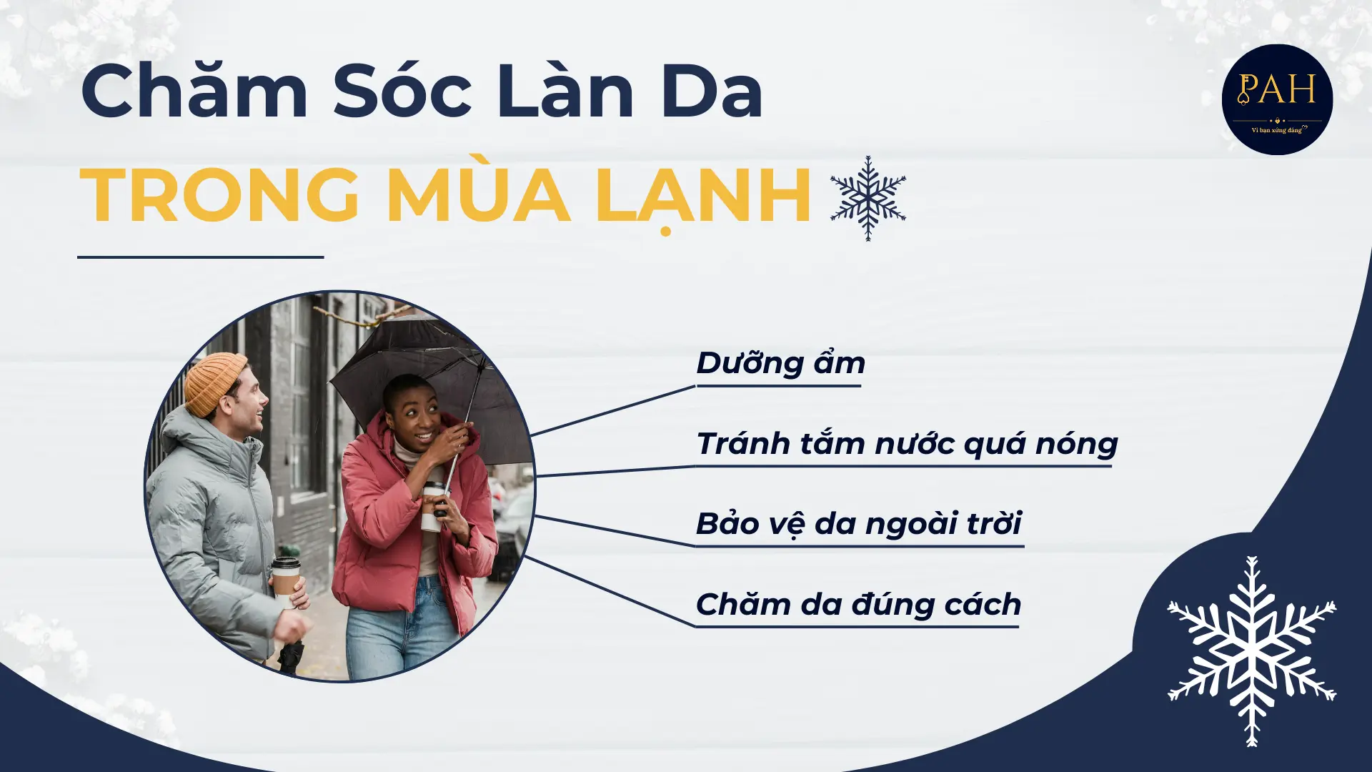 chăm sóc làn da trong mùa đông