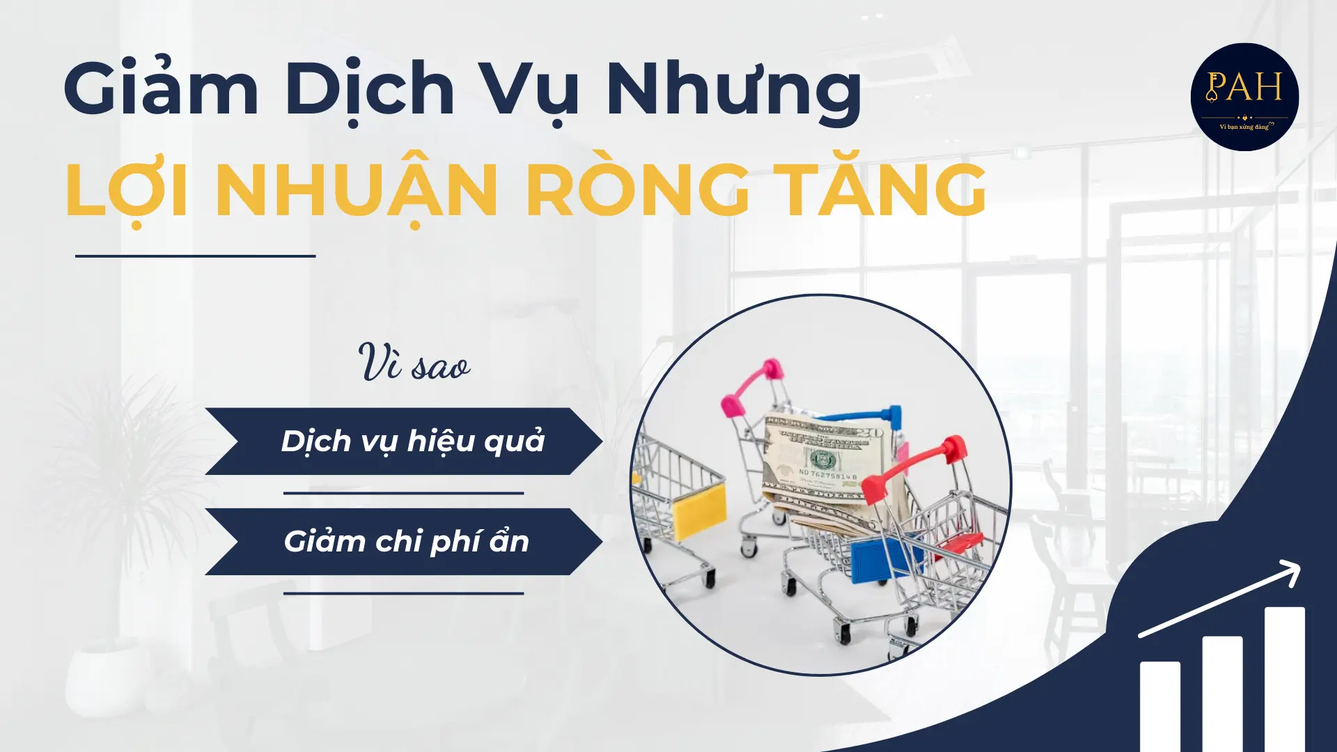 giảm dịch vụ nhưng lợi nhuận ròng lại tăng