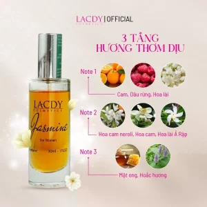Nước hoa nữ JASMINE hương hoa lài Ả Rập thơm dịu13