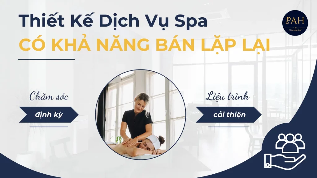 thiết kế dịch vụ có khả năng bán lặp lại cho spa