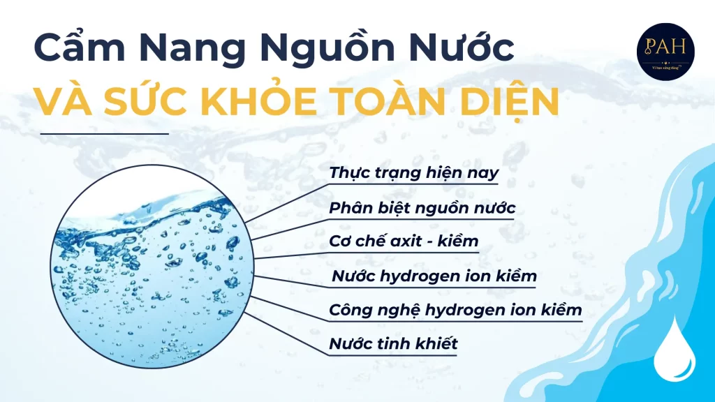 cẩm nang nguồn nước và sức khỏe toàn diện