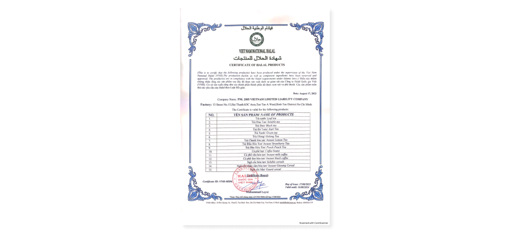 chứng nhận HALAL - thực dưỡng cao cấp An Tâm Việt_1