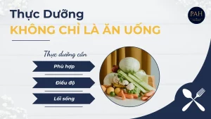 thực dưỡng không chỉ là ăn uống