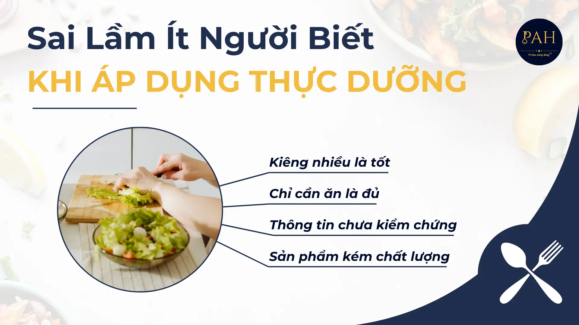Sai Lầm Ít Người Biết Khi Áp Dụng Thực Dưỡng Tại Nhà?
