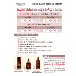 Dưỡng chất làm sạch tế bào chết AHA-BHA-PHA – TENAMYD AHA-BHA-PHA 3X EXFOLIANT MOISTURE AMPOULE_4