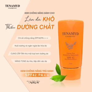 Kem chống nắng trà xanh SPF42PA++ - TENAMYD GREEN TEA PROTECTIVE SUNSCREEN SPF42 WATER RESISTANTPA++_3