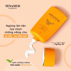 Kem chống nắng trà xanh SPF42PA++ - TENAMYD GREEN TEA PROTECTIVE SUNSCREEN SPF42 WATER RESISTANTPA++_4