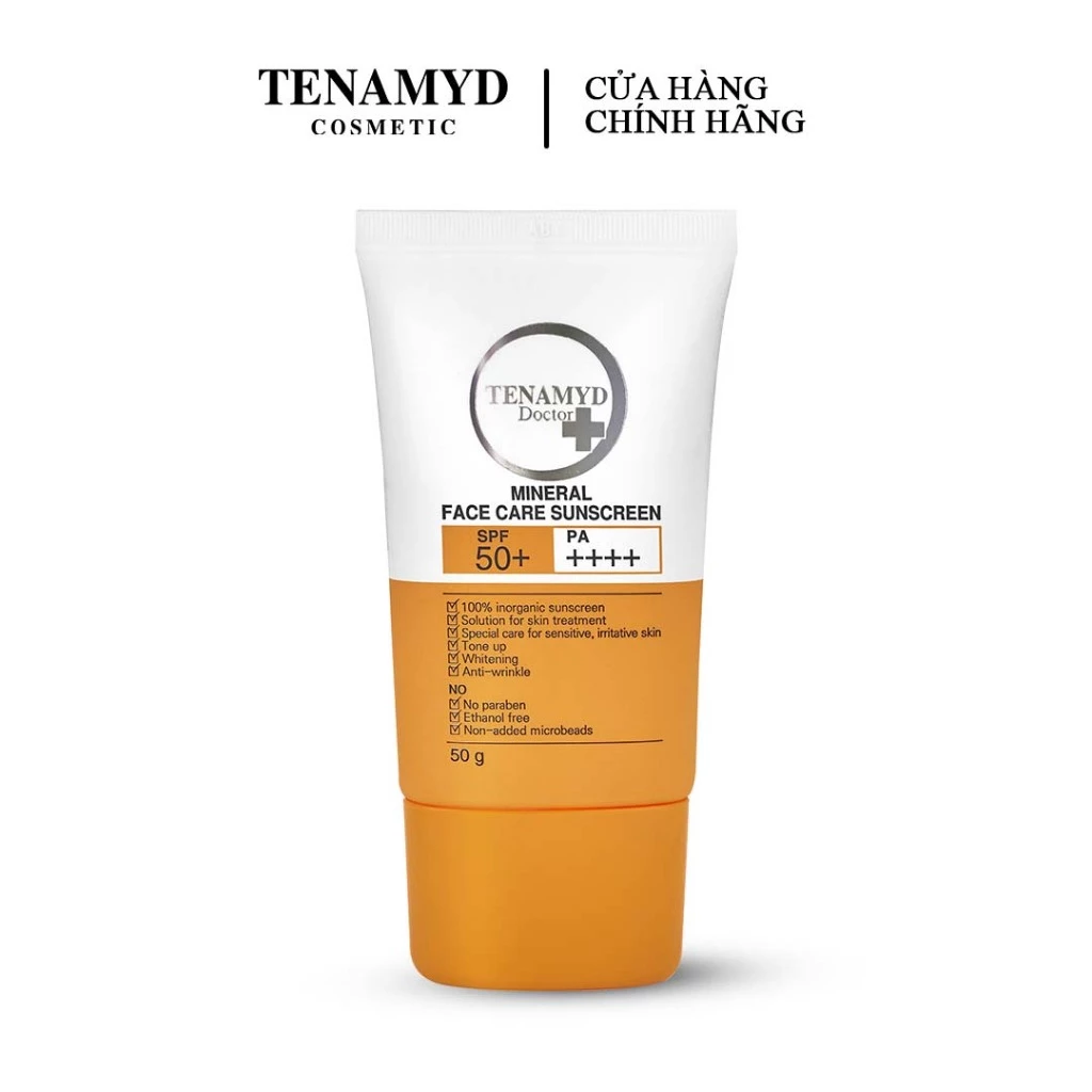 Kem chống nắng vật lý SPF50+PA++++ TENAMYD DOCTOR MINERAL FACE CARE SUNSCREEN SPF50+PA++++_1 Kem chống nắng vật lý SPF50+PA++++ TENAMYD DOCTOR MINERAL FACE CARE SUNSCREEN SPF50+PA++++_1