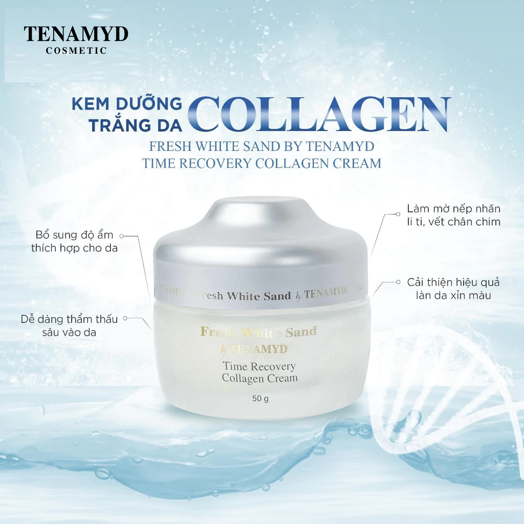 Kem dưỡng da Collagen - FRESH WHITE SAND BY TENAMYD TIME RECOVERY COLLAGEN CREAM_3