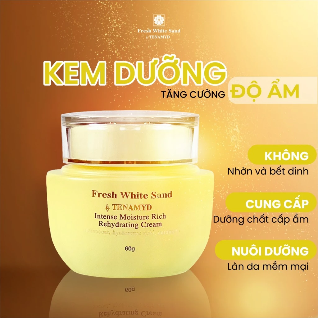 Kem dưỡng tăng cường độ ẩm - FRESH WHITE SAND BY TENAMYD INTENSE MOISTURE RICH REHYDRATING CREAM_2