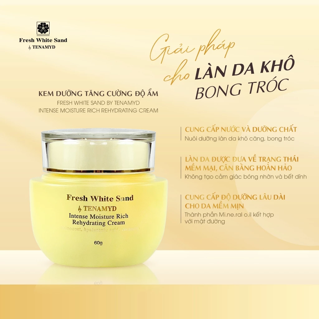 Kem dưỡng tăng cường độ ẩm - FRESH WHITE SAND BY TENAMYD INTENSE MOISTURE RICH REHYDRATING CREAM_3