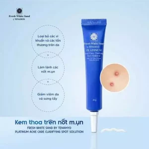 Kem thoa trên nốt mụn - FRESH WHITE SAND BY TENAMYD PLATINUM ACNE CARE CLARIFYING SPOT SOLUTION_2