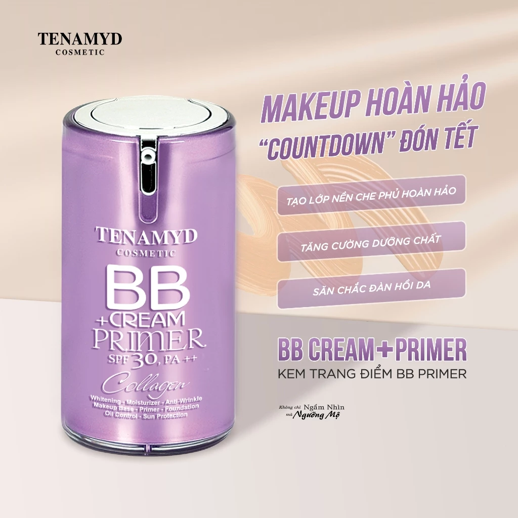 Kem trang điểm BB Primer - TENAMYD BB CREAM+PRIMER_4