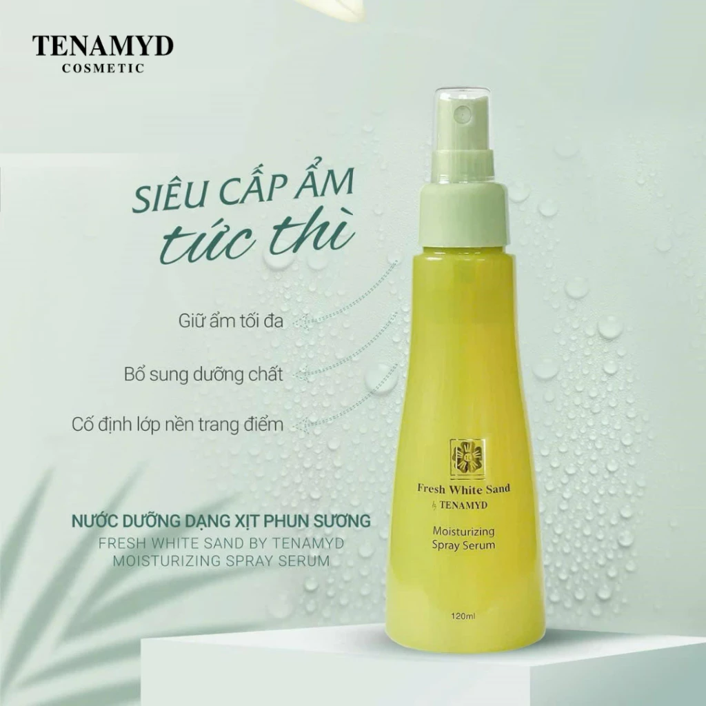 Nước dưỡng dạng xịt phun sương - FRESH WHITE SAND BY TENAMYD MOISTURIZING SPRAY SERUM_4