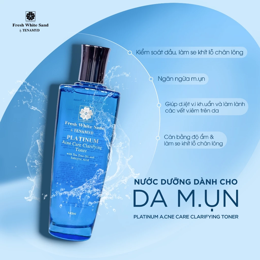 Nước dưỡng dành cho da mụn - FRESH WHITE SAND BY TENAMYD PLATINUM ACNE CARE CLARIFYING TONER_2