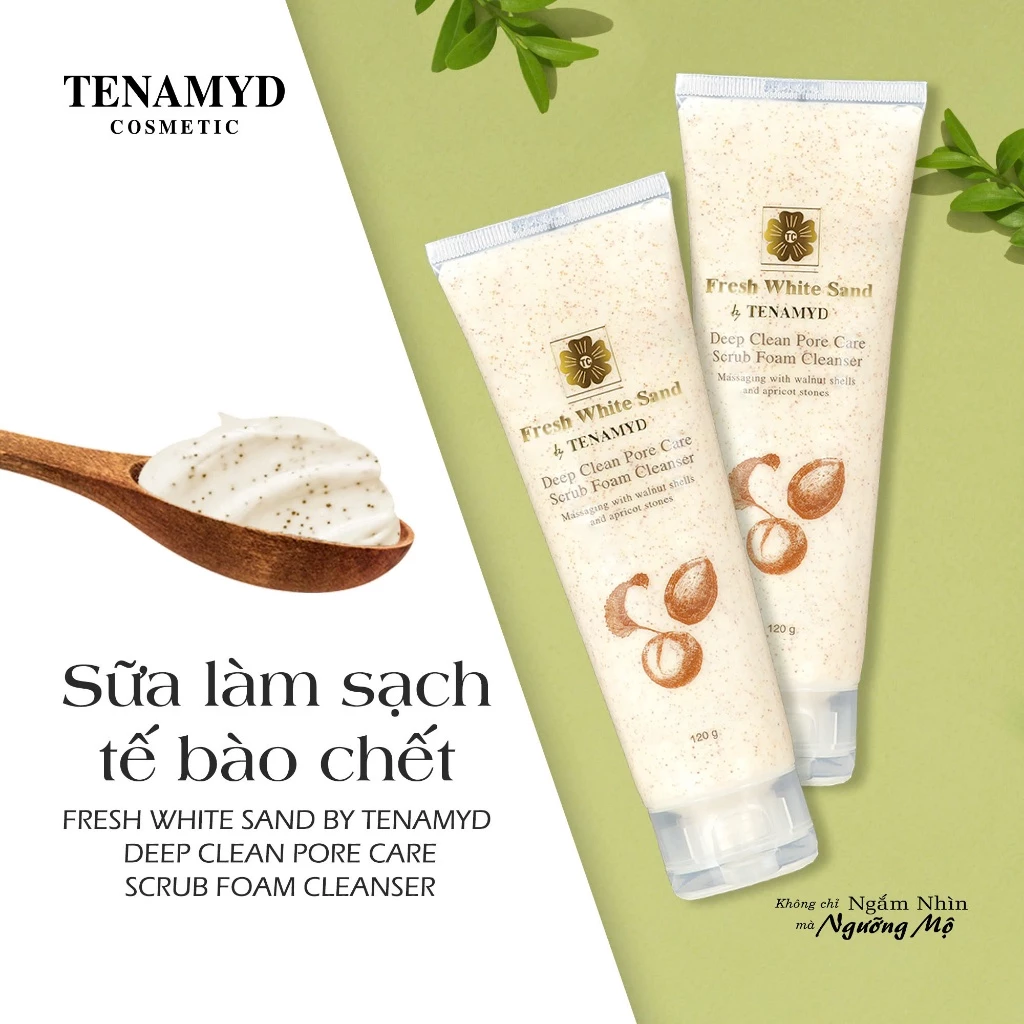 Sữa làm sạch tế bào chết - FRESH WHITE SAND BY TENAMYD DEEP CLEAN PORE CARE SCRUB FOAM CLEANSER_3 Sữa làm sạch tế bào chết - FRESH WHITE SAND BY TENAMYD DEEP CLEAN PORE CARE SCRUB FOAM CLEANSER_3