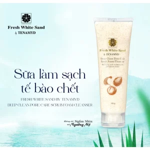 Sữa làm sạch tế bào chết - FRESH WHITE SAND BY TENAMYD DEEP CLEAN PORE CARE SCRUB FOAM CLEANSER_4