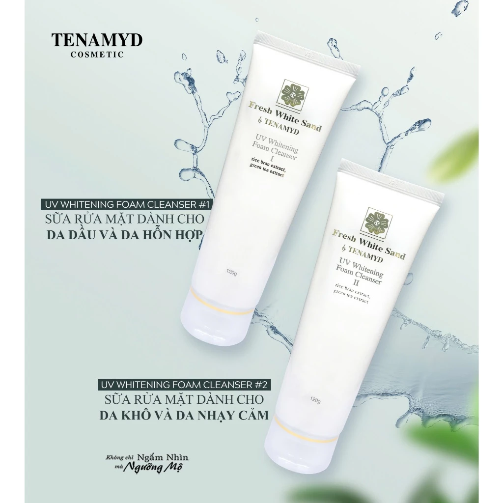 Sữa rửa mặt số 2 - FRESH WHITE SAND BY TENAMYD UV WHITENING FOAM CLEANSER 2_4