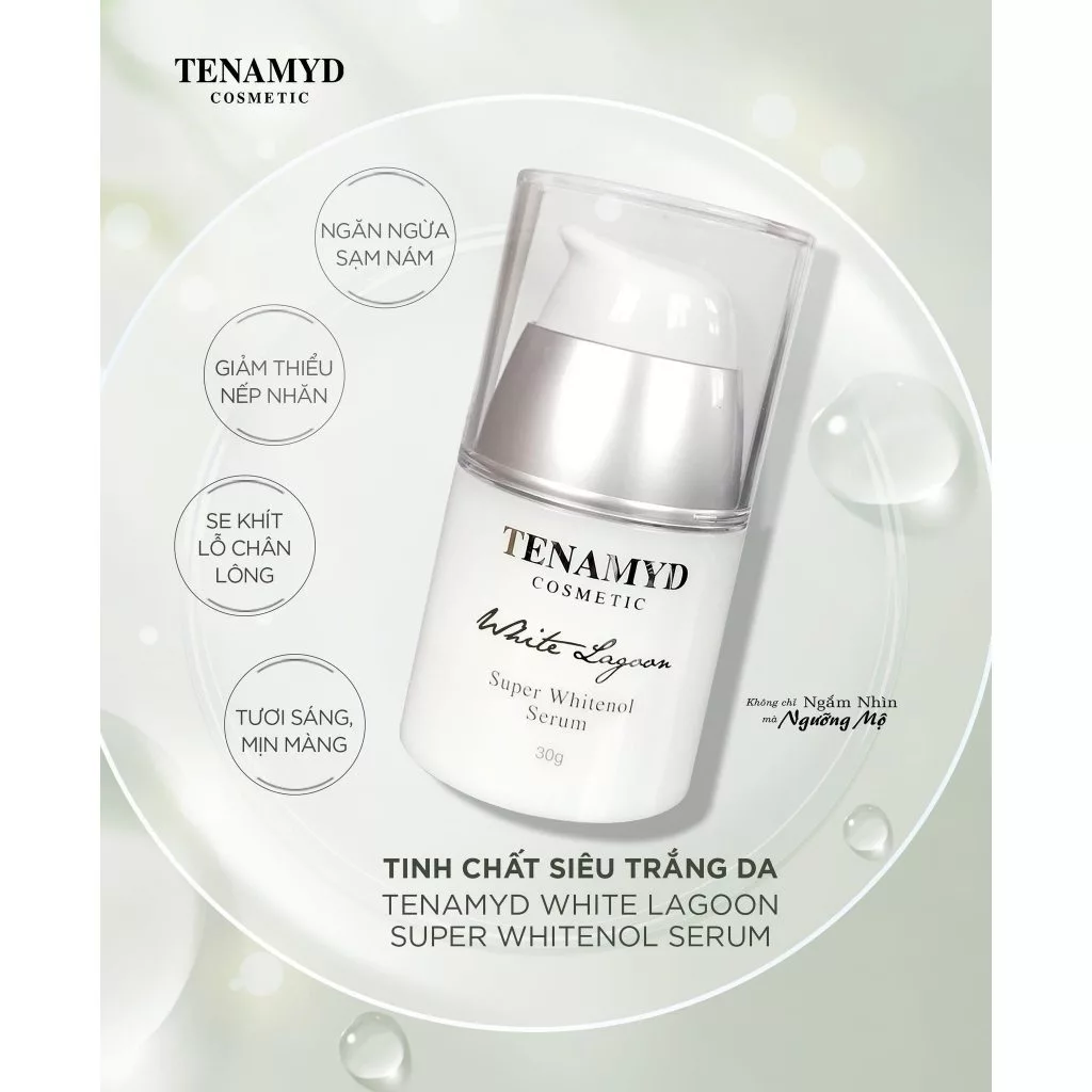 Tinh chất siêu trắng da - TENAMYD WHITE LAGOON SUPER WHITENOL SERUM_3
