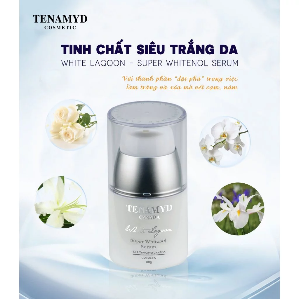 Tinh chất siêu trắng da - TENAMYD WHITE LAGOON SUPER WHITENOL SERUM_4