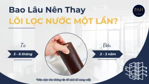 bao lâu nên thay lõi lọc nước một lần