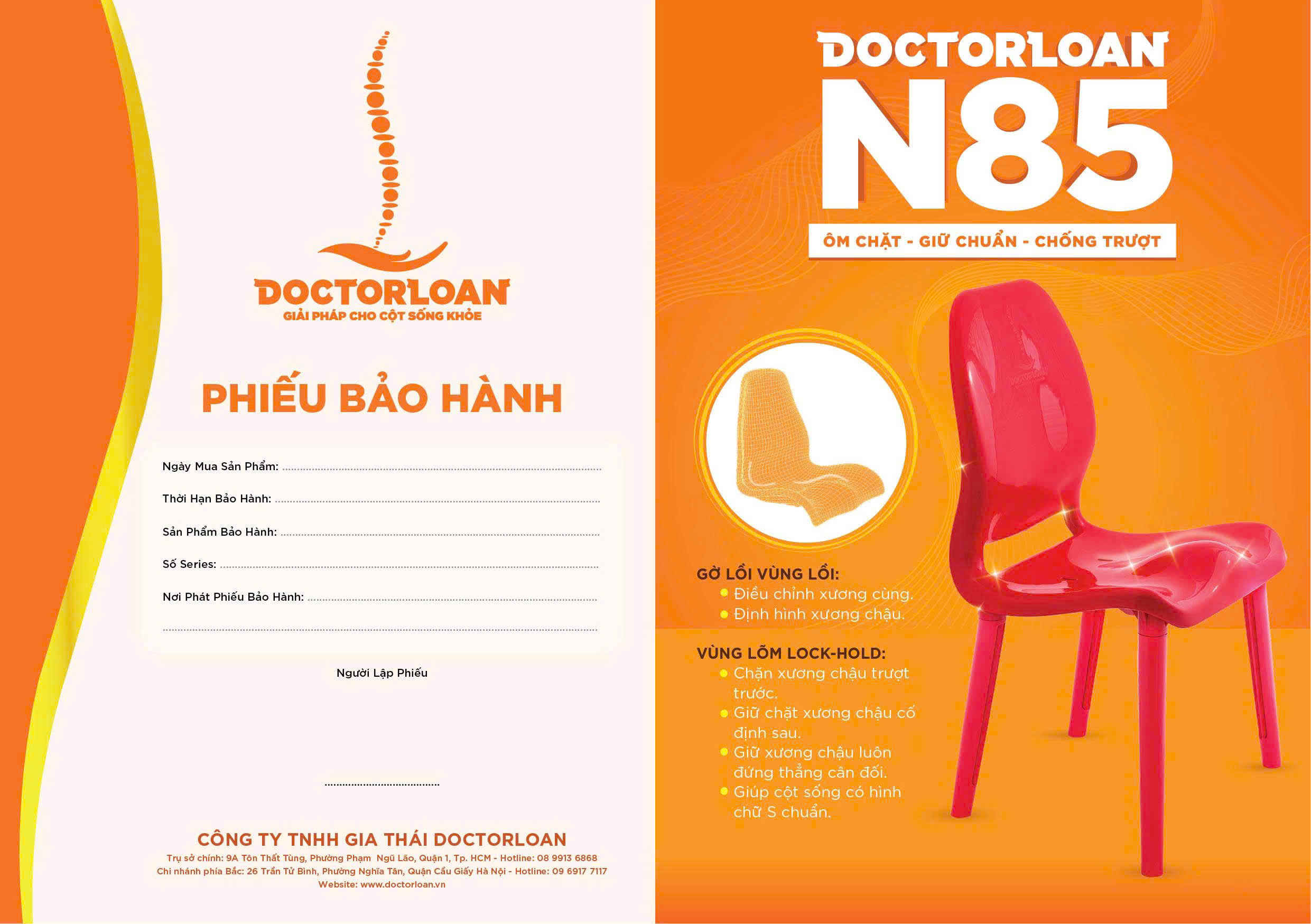 phiếu bảo hành DOCTORLOAN