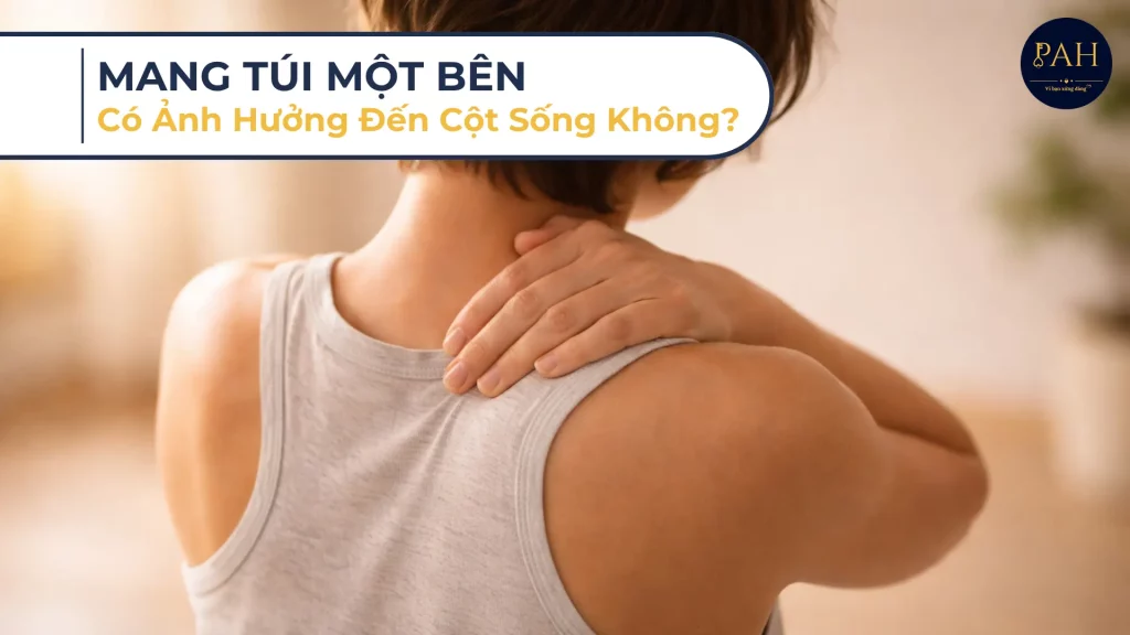 mang túi một bên có ảnh hưởng đến cột sống không