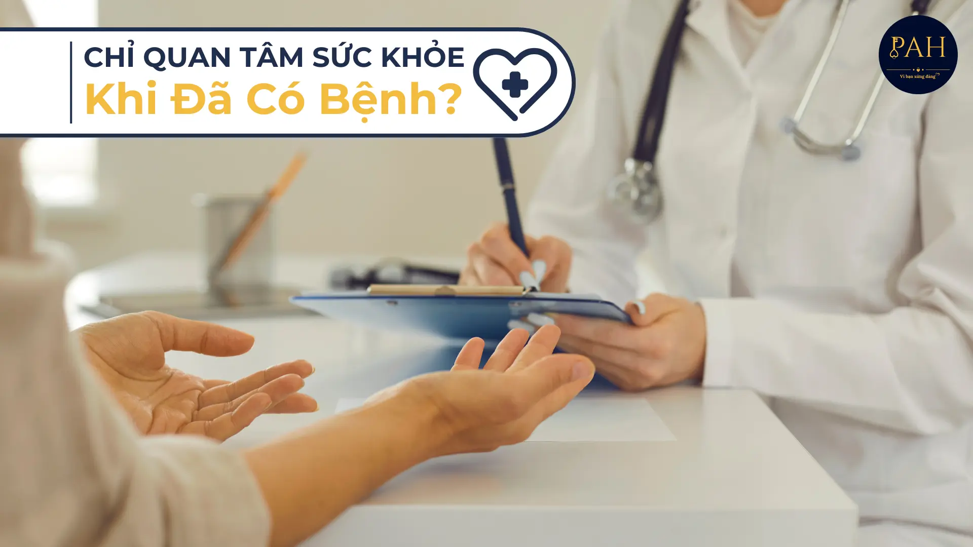 vì sao nhiều người chỉ quan tâm sức khỏe khi đã có bệnh