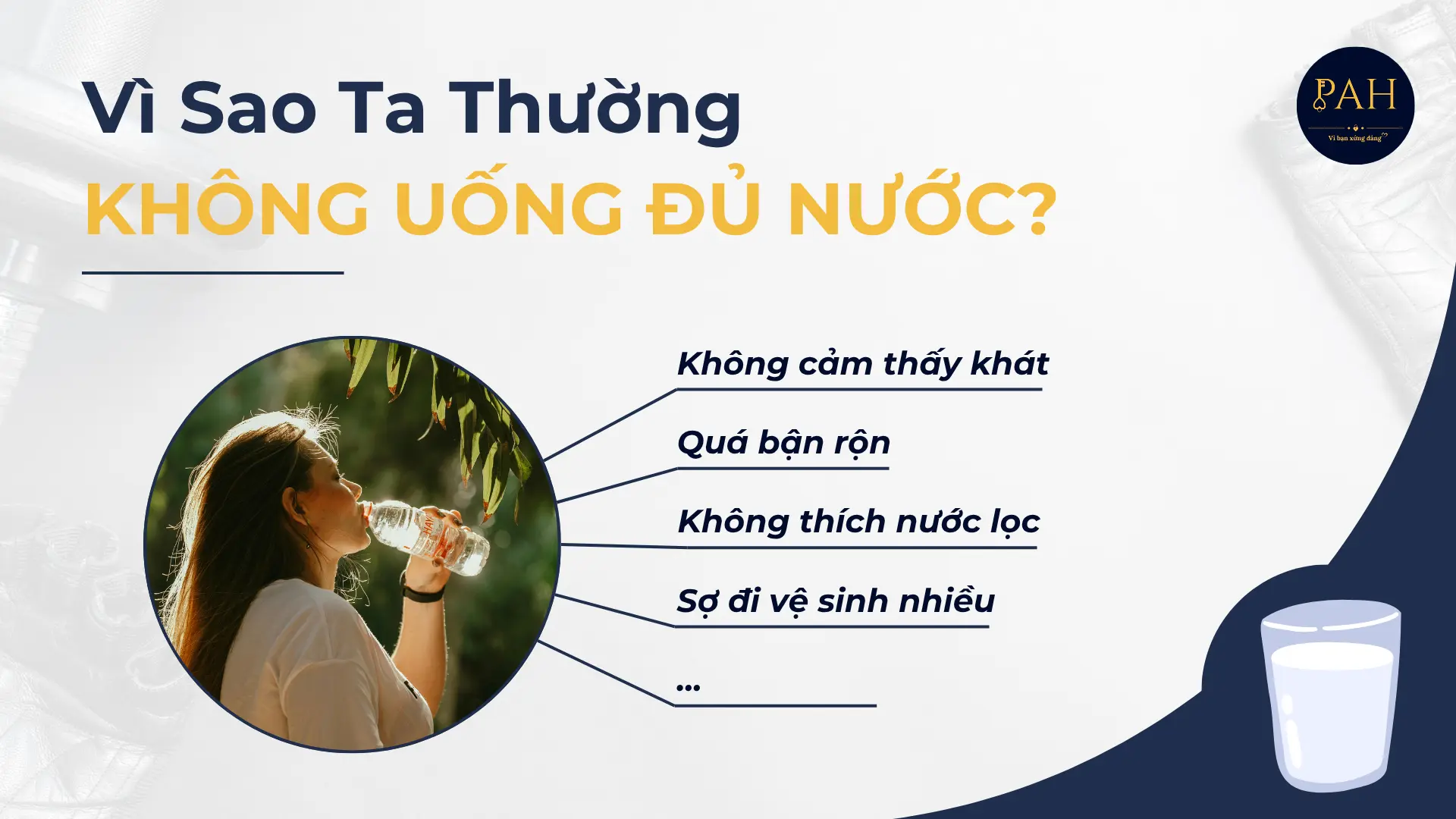 vì sao ta thường không uống đủ nước
