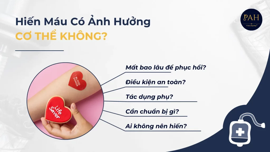 hiến máu có ảnh hưởng cơ thể không